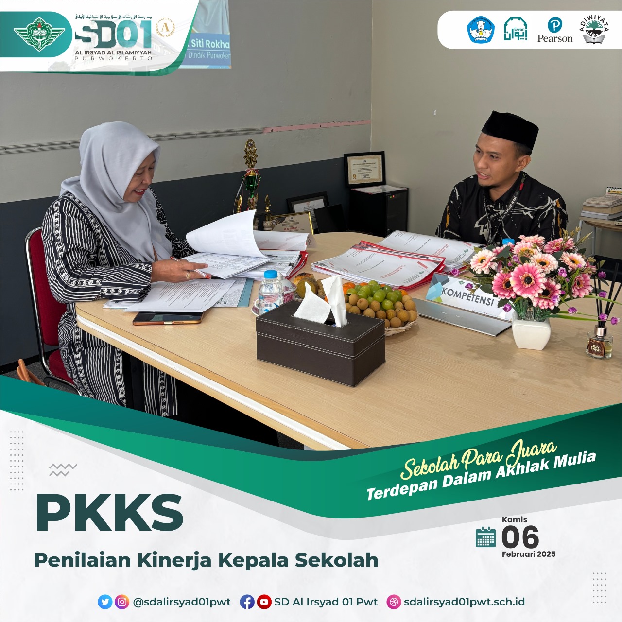 Kunjungan Korwilcam Dindik  Purwokerto Timur